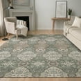 thumbnail image 1 of Addison Rugs Mayfield Premium Machine Washable Traditional Global Basil Rectangle Rug, 5' x 7'6", 1 of 8