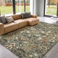 thumbnail image 1 of Addison Rugs Mayfield Premium Machine Washable Traditional Global Basil Rectangle Rug, 8' x 10', 1 of 8