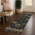 thumbnail image 1 of Addison Rugs Mayfield Premium Machine Washable Traditional Global Black Runner Rug, 2'3" x 7'6", 1 of 6