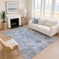 thumbnail image 1 of Addison Rugs Mayfield Premium Machine Washable Traditional Global Blue Rectangle Rug, 10' x 14', 1 of 6