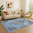 thumbnail image 1 of Addison Rugs Mayfield Premium Machine Washable Traditional Global Blue Rectangle Rug, 2'6" x 3'10", 1 of 7