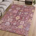 thumbnail image 1 of Addison Rugs Mayfield Premium Machine Washable Traditional Global Burgundy Rectangle Rug, 3' x 5', 1 of 6