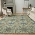 thumbnail image 1 of Addison Rugs Mayfield Premium Machine Washable Traditional Global Celery Rectangle Rug, 8' x 10', 1 of 8