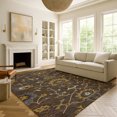 thumbnail image 1 of Addison Rugs Mayfield Premium Machine Washable Traditional Global Chocolate Rectangle Rug, 9' x 12', 1 of 6