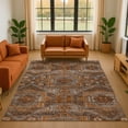 thumbnail image 1 of Addison Rugs Mayfield Premium Machine Washable Traditional Global Copper Rectangle Rug, 5' x 7'6", 1 of 7