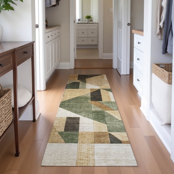 Addison Rugs Mayfield Premium Machine Washable Traditional Global Fern Runner Rug, 2'3" x 7'6"