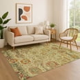 thumbnail image 1 of Addison Rugs Mayfield Premium Machine Washable Traditional Global Gold Rectangle Rug, 9' x 12', 1 of 7