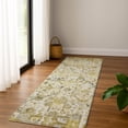 thumbnail image 1 of Addison Rugs Mayfield Premium Machine Washable Traditional Global Gold Runner Rug, 2'3" X 7'6" Machine Washable Traditional Global Gold Oversized Sherpa Throw Blanket, 1 of 6