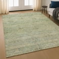 thumbnail image 1 of Addison Rugs Mayfield Premium Machine Washable Traditional Global Green Rectangle Rug, 5' X 7'6" Machine Washable Traditional Global Green Oversized Sherpa Throw Blanket, 1 of 6