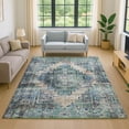 thumbnail image 1 of Addison Rugs Mayfield Premium Machine Washable Traditional Global Green Rectangle Rug, 5' x 7'6", 1 of 6