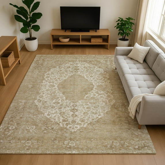 Addison Rugs Mayfield Premium Machine Washable Traditional Global Ivory Rectangle Rug, 9' X 12' Machine Washable Traditional Global Ivory Oversized Sherpa Throw Blanket