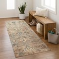 thumbnail image 1 of Addison Rugs Mayfield Premium Machine Washable Traditional Global Khaki Runner Rug, 2'3" x 7'6", 1 of 5