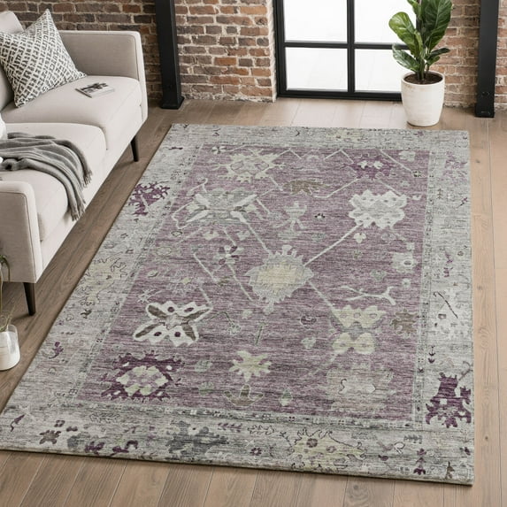 Addison Rugs Mayfield Premium Machine Washable Traditional Global Merlot Rectangle Rug, 10' X 14' Machine Washable Traditional Global Merlot Oversized Sherpa Throw Blanket