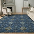 thumbnail image 1 of Addison Rugs Mayfield Premium Machine Washable Traditional Global Navy Rectangle Rug, 3' x 5', 1 of 8