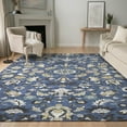 thumbnail image 1 of Addison Rugs Mayfield Premium Machine Washable Traditional Global Navy Rectangle Rug, 8' x 10', 1 of 8