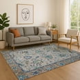 thumbnail image 1 of Addison Rugs Mayfield Premium Machine Washable Traditional Global Pewter Rectangle Rug, 9' x 12', 1 of 6