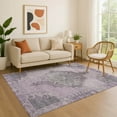 thumbnail image 1 of Addison Rugs Mayfield Premium Machine Washable Traditional Global Plum Rectangle Rug, 8' x 10', 1 of 7