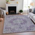 thumbnail image 1 of Addison Rugs Mayfield Premium Machine Washable Traditional Global Purple Rectangle Rug, 8' x 10', 1 of 6