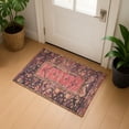 thumbnail image 1 of Addison Rugs Mayfield Premium Machine Washable Traditional Global Salmon Rectangle Rug, 1'8" x 2'6", 1 of 6