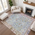 thumbnail image 1 of Addison Rugs Mayfield Premium Machine Washable Traditional Global Seafoam Rectangle Rug, 5' x 7'6", 1 of 7
