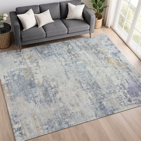 Addison Rugs Mayfield Premium Machine Washable Traditional Global Sky Rectangle Rug, 10' x 14'