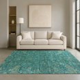 thumbnail image 1 of Addison Rugs Mayfield Premium Machine Washable Traditional Global Teal Rectangle Rug, 10' x 14', 1 of 6