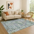 thumbnail image 1 of Addison Rugs Mayfield Premium Machine Washable Traditional Global Teal Rectangle Rug, 10' x 14', 1 of 7