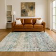 thumbnail image 1 of Addison Rugs Mayfield Premium Machine Washable Traditional Global Teal Rectangle Rug, 10' x 14', 1 of 6