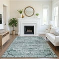 thumbnail image 1 of Addison Rugs Mayfield Premium Machine Washable Traditional Global Teal Rectangle Rug, 10' x 14', 1 of 7