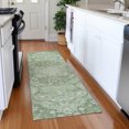 thumbnail image 1 of Addison Rugs Mayfield Premium Machine Washable Traditional Medallion Aloe Runner Rug, 2'3" X 7'6" Machine Washable Traditional Medallion Aloe Oversized Sherpa Throw Blanket, 1 of 6