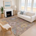 thumbnail image 1 of Addison Rugs Mayfield Premium Machine Washable Traditional Medallions Mocha Rectangle Rug, 5' x 7'6", 1 of 6