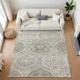 thumbnail image 1 of Addison Rugs Mayfield Premium Machine Washable Traditional Panels Beige Rectangle Rug, 8' x 10', 1 of 7