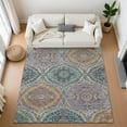 thumbnail image 1 of Addison Rugs Mayfield Premium Machine Washable Traditional Panels Blue Rectangle Rug, 10' x 14', 1 of 7