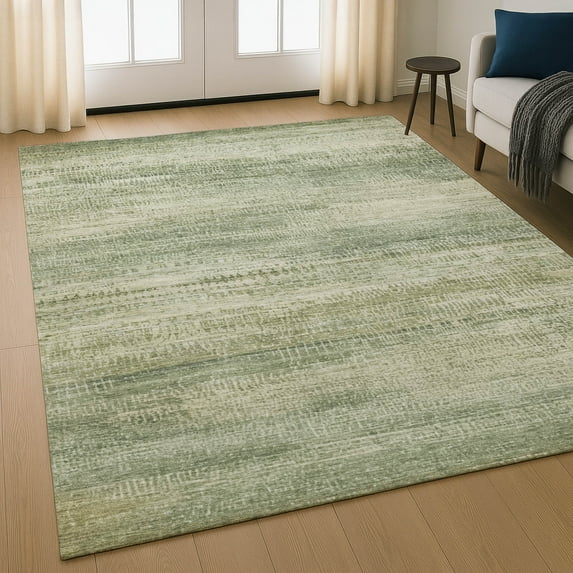Addison Rugs Mayfield Premium Machine Washable Transitional Abstract Aloe Rectangle Rug, 10' x 14'