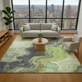 thumbnail image 1 of Addison Rugs Mayfield Premium Machine Washable Transitional Abstract Aloe Rectangle Rug, 5' x 7'6", 1 of 7