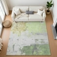 thumbnail image 1 of Addison Rugs Mayfield Premium Machine Washable Transitional Abstract Aloe Rectangle Rug, 5' x 7'6", 1 of 7