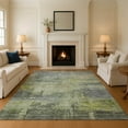thumbnail image 1 of Addison Rugs Mayfield Premium Machine Washable Transitional Abstract Aloe Rectangle Rug, 8' x 10', 1 of 7