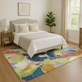 thumbnail image 1 of Addison Rugs Mayfield Premium Machine Washable Transitional Abstract Aloe Rectangle Rug, 9' x 12', 1 of 7