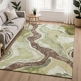 thumbnail image 1 of Addison Rugs Mayfield Premium Machine Washable Transitional Abstract Aloe Rectangle Rug, 9' x 12', 1 of 6