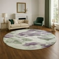 thumbnail image 1 of Addison Rugs Mayfield Premium Machine Washable Transitional Abstract Aloe Round Rug, 8' x 8', 1 of 6
