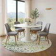 thumbnail image 1 of Addison Rugs Mayfield Premium Machine Washable Transitional Abstract Aloe Round Rug, 8' x 8', 1 of 6