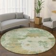 thumbnail image 1 of Addison Rugs Mayfield Premium Machine Washable Transitional Abstract Aloe Round Rug, 8' x 8', 1 of 6