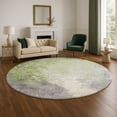 thumbnail image 1 of Addison Rugs Mayfield Premium Machine Washable Transitional Abstract Aloe Round Rug, 8' x 8', 1 of 6