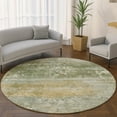 thumbnail image 1 of Addison Rugs Mayfield Premium Machine Washable Transitional Abstract Aloe Round Rug, 8' x 8', 1 of 6