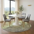 thumbnail image 1 of Addison Rugs Mayfield Premium Machine Washable Transitional Abstract Aloe Round Rug, 8' x 8', 1 of 6