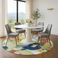 thumbnail image 1 of Addison Rugs Mayfield Premium Machine Washable Transitional Abstract Aloe Round Rug, 8' x 8', 1 of 6