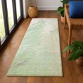 thumbnail image 1 of Addison Rugs Mayfield Premium Machine Washable Transitional Abstract Aloe Runner Rug, 2'3" x 7'6", 1 of 6