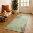 thumbnail image 1 of Addison Rugs Mayfield Premium Machine Washable Transitional Abstract Aloe Runner Rug, 2'3" x 7'6", 1 of 6