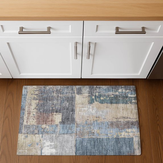 Addison Rugs Mayfield Premium Machine Washable Transitional Abstract Beige Rectangle Rug, 1'8" x 2'6"