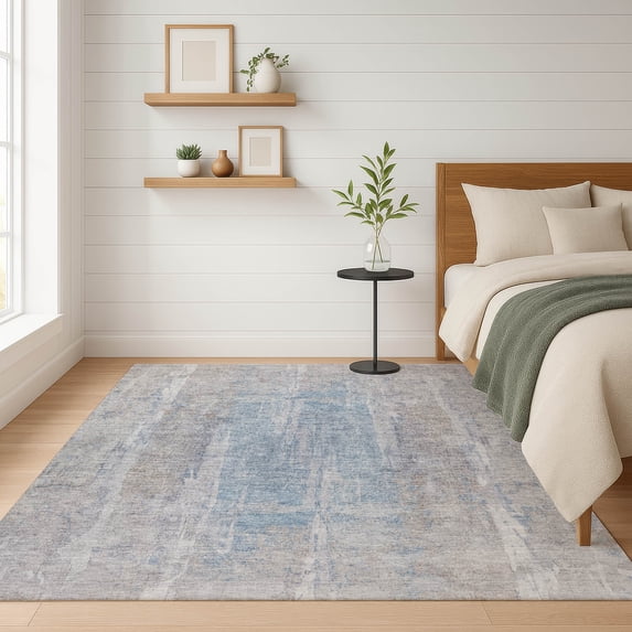 Addison Rugs Mayfield Premium Machine Washable Transitional Abstract Beige Rectangle Rug, 8' x 10'